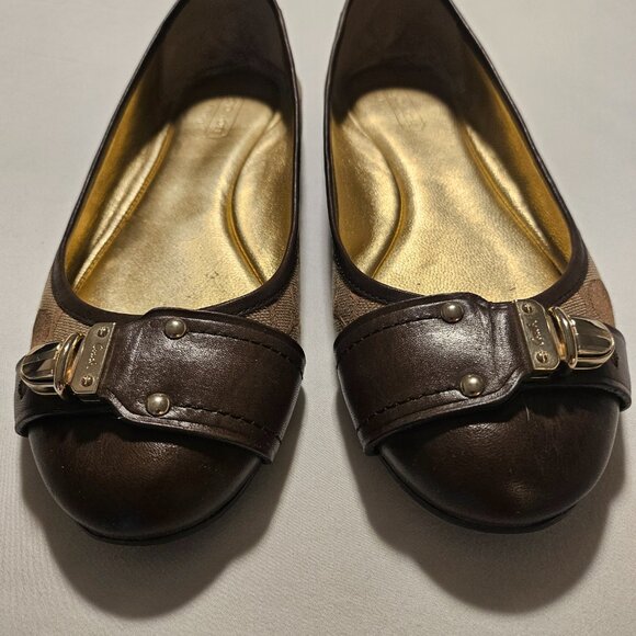 Coach brown ballet flats - Picture 3 of 4